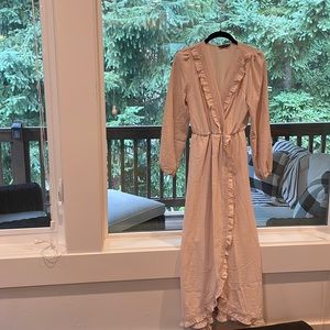 Maxi wrap dress, perfect for showers, and even maternity wear.